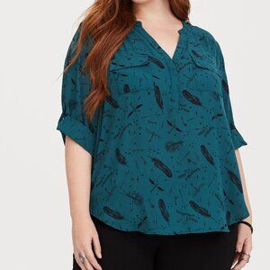 Torrid Harry Potter Harper Georgette Blouse 1X